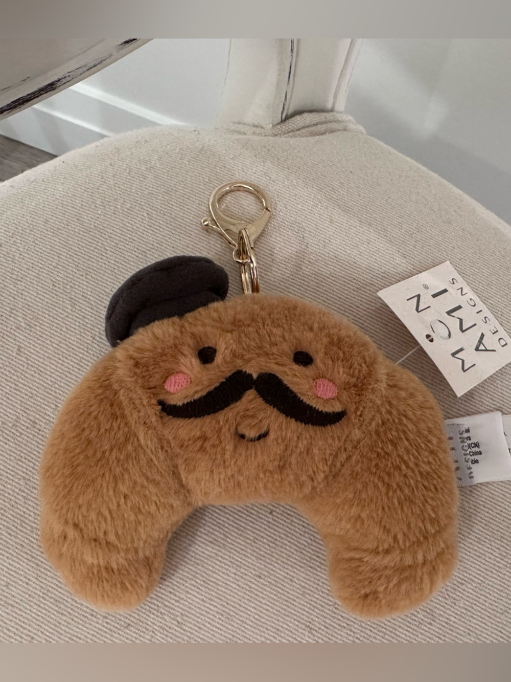 🥐 NWT Mon Ami Monsieur Croissant Bag Charm